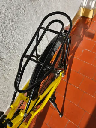 Bicicleta Plegable Amarilla LEOTRON