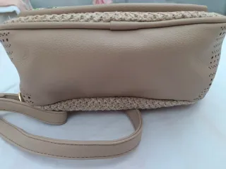 Mochila Beige y Multicolor