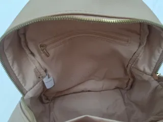 Mochila Beige y Multicolor