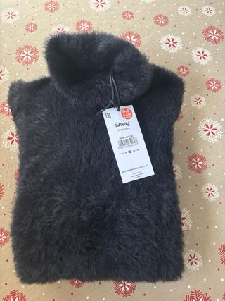Jersey niña Sinsay peluche negro 10-11 años