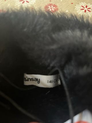 Jersey niña Sinsay peluche negro 10-11 años