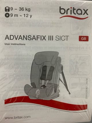 Silla Coche Britax Romer Advansafix III SICT