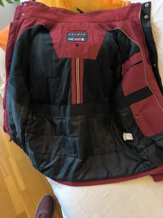 Chaquetón caballero rojo oscuro  Talla L 52