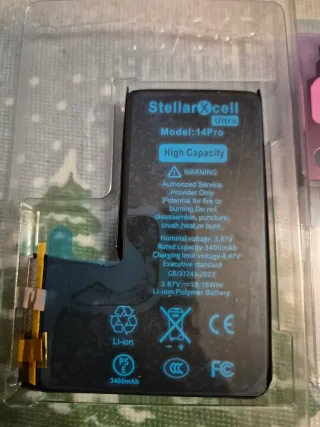 Batería Stellar XCell iPhone 14 Pro Nueva