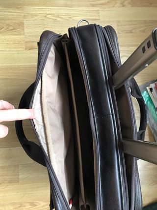 Maletín ejecutivo piel troley viaje