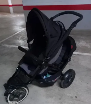 Carro Gemelar Phil&Teds Negro