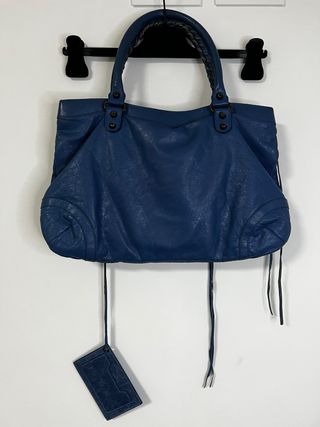 Borsa Balenciaga City 2000 Pelle Blu