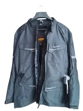 Chaqueta Moto Degen Hombre Negra nueva a estrenar