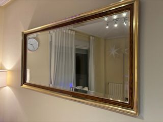 Espejo Madera Dorado Marco