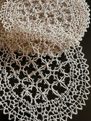 Sottobicchieri pizzo tombolo fatti a mano