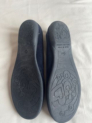 Manoletinas Piamonas Azul Marino T.39.