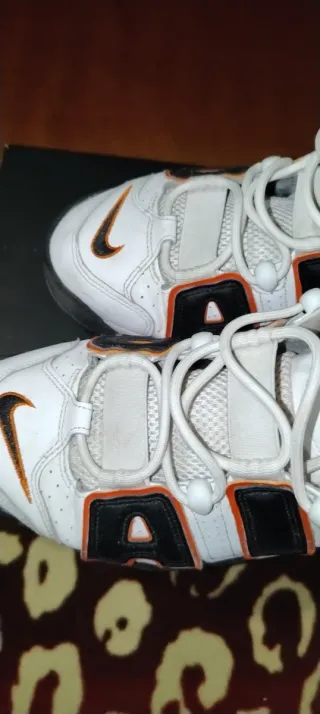 Scarpe Nike Air More Uptempo Arancioni Bianche