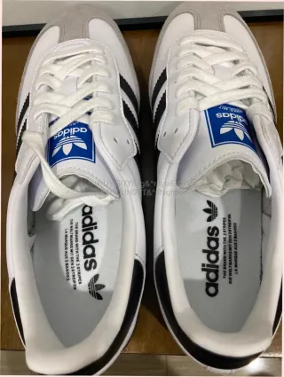 Adidas Samba Talla 44 Gris Blanco