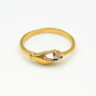 Anillo Oro 18K, Mano, 1.62gr, T-13