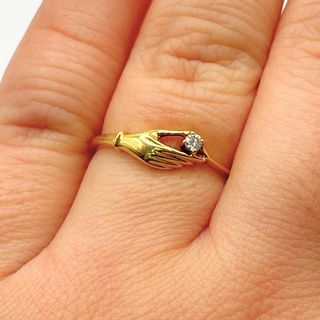 Anillo Oro 18K, Mano, 1.62gr, T-13