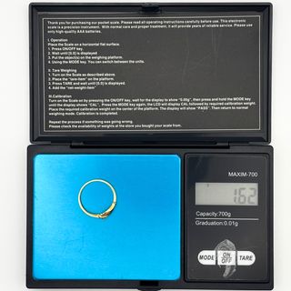 Anillo Oro 18K, Mano, 1.62gr, T-13