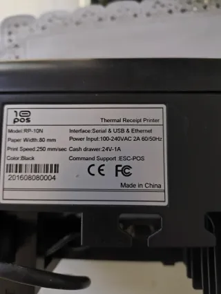 Impresora Térmica 10 POS RP-10N Negra