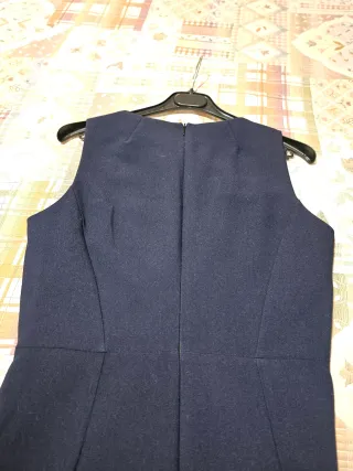 Vestido azul marino sin mangas mujer
