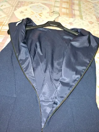 Vestido azul marino sin mangas mujer