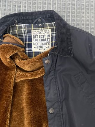 Chaqueta Barbour niño 12 años forro marrón