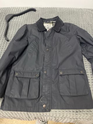 Chaqueta Barbour niño 12 años forro marrón