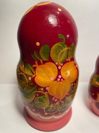 Matrioska bambola legno 18 cm 5 pezzi