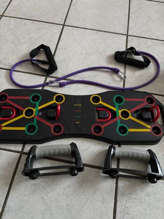 Barra per flessioni con elastici