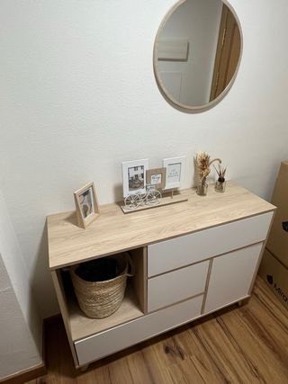 Mueble recibidor con pulsadores 120x0,4