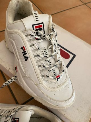 Scarpe Fila Originali Bianche Rosse