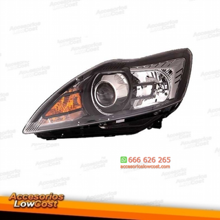 FARO IZQUIERDO BI-XENON FOCUS 3 08-11 NEGRO