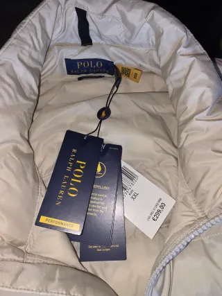 Chaleco plumífero Ralph Lauren beige