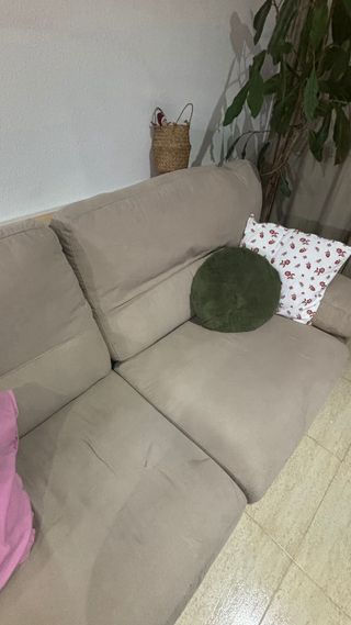 Sofá de 2 plazas beige