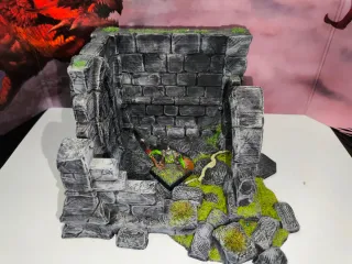 Escenario Ruinas Castillo 28mm D&D Warhammer