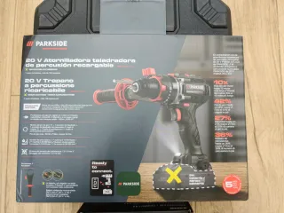 Taladro Parkside Performance + Batería + Cargador