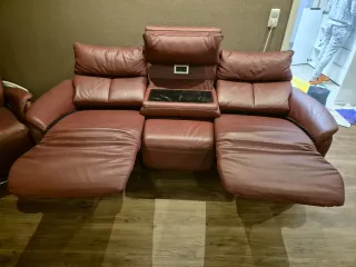 Sofá set. Cuero auténtico . Calidad muy alta