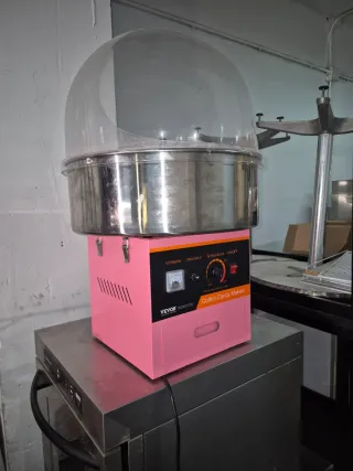 Máquina de Algodón de Azúcar VEVOR Rosa