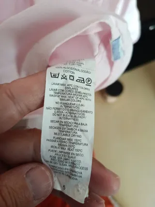 Camisa Oxford Easy Wear Rosa Talla L