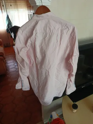 Camisa Oxford Easy Wear Rosa Talla L