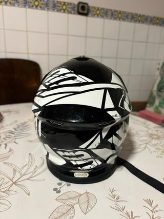 Casco moto niño SHOT Negro/Blanco