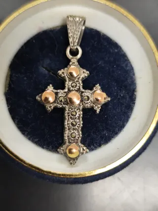 Cruz centenária Prata e Ouro Século XVIII(18)