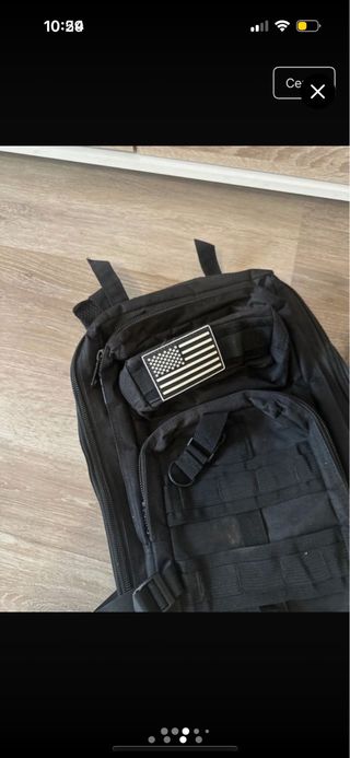 Mochila táctica militar 25L negra