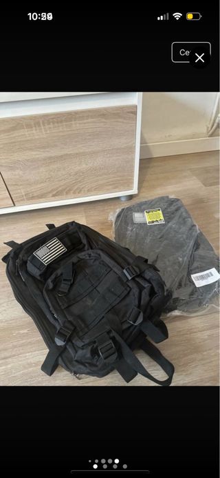 Mochila táctica militar 25L negra