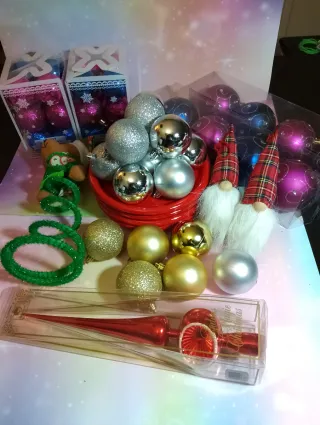 Lotto decorazioni natalizie