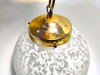 Lampada Murano Globo Vintage '70 Vetro e Metallo