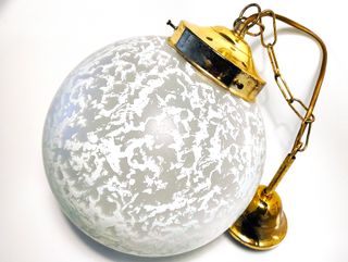 Lampada Murano Globo Vintage '70 Vetro e Metallo