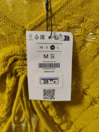 Cardigan Senape Taglia M Nuovo