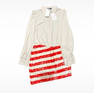 Abito Denny Rose svasato con paillettes