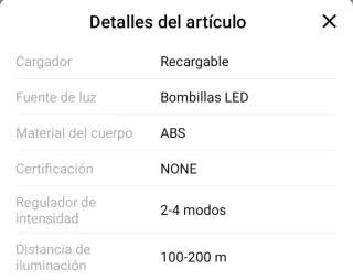 Linterna LED Potente Multifuncional