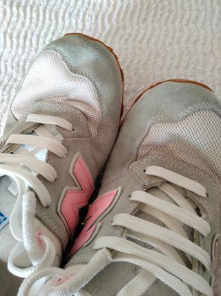 Zapatillas New Balance Gris y Rosa Talla 40