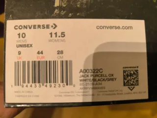 Converse Jack Purcell OX Panda x Clot